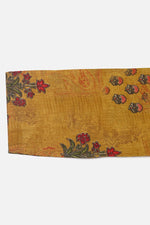 Thumbnail for Ahika Mustard Cotton Blend Floral Straight Kurta - Distacart