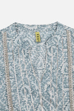 Thumbnail for Ahika Grey Silk Blend Straight Kurtas
