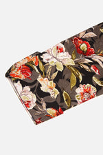Thumbnail for Ahika Cotton Blend Black Floral Printed Straight Kurta - Distacart
