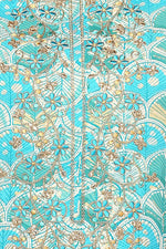 Thumbnail for Ahika Turquoise Blue Viscose Rayon Ethnic Motifs Straight Kurta