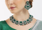 Thumbnail for Jewel City Rhodium-Plated Stones Studded Jewellery Set