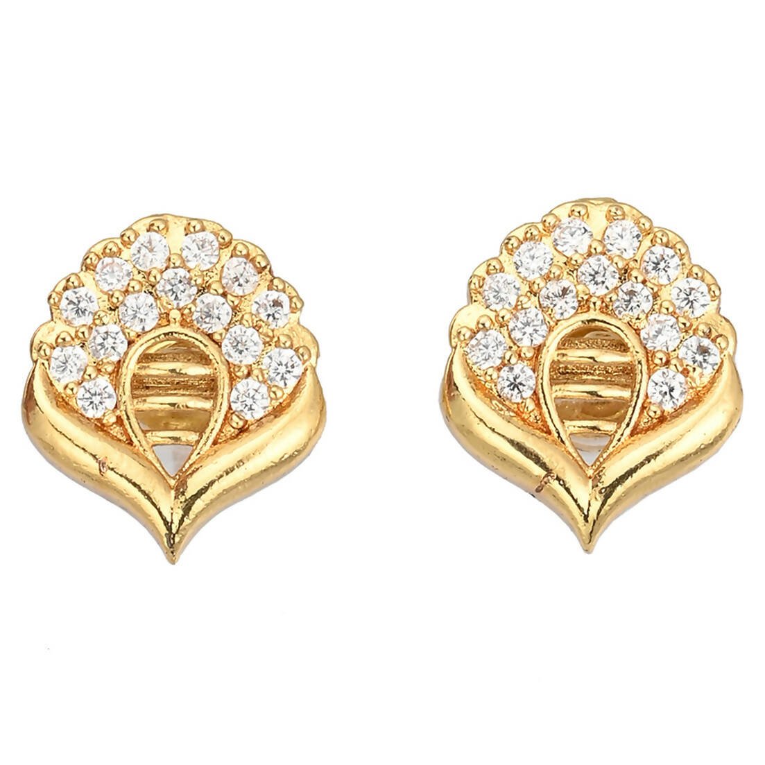 AanyaCentric Gold Plated Short Mangalsutra Set with Earrings - Distacart