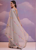Thumbnail for Vegaa Fashion Beige Soft Georgette Sequence Work Saree
