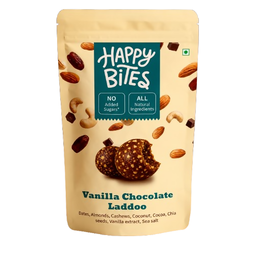 Happy Bites Vanilla Chocolate Laddoo - Dista