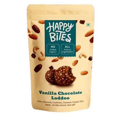 Happy Bites Vanilla Chocolate Laddoo - Dista