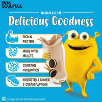 Thumbnail for Tata Soulfull Nutri Drink+ For Kids With Millets - Cookie & Cream Flavor - Distacart