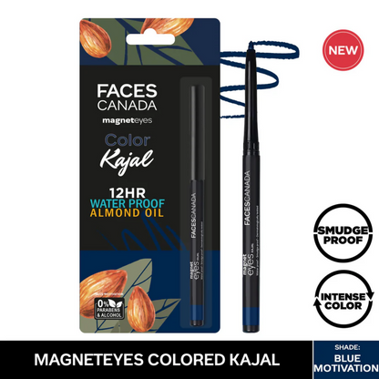 Faces Canada Magneteyes Color Kajal - Blue Motivation 01 - Distacart