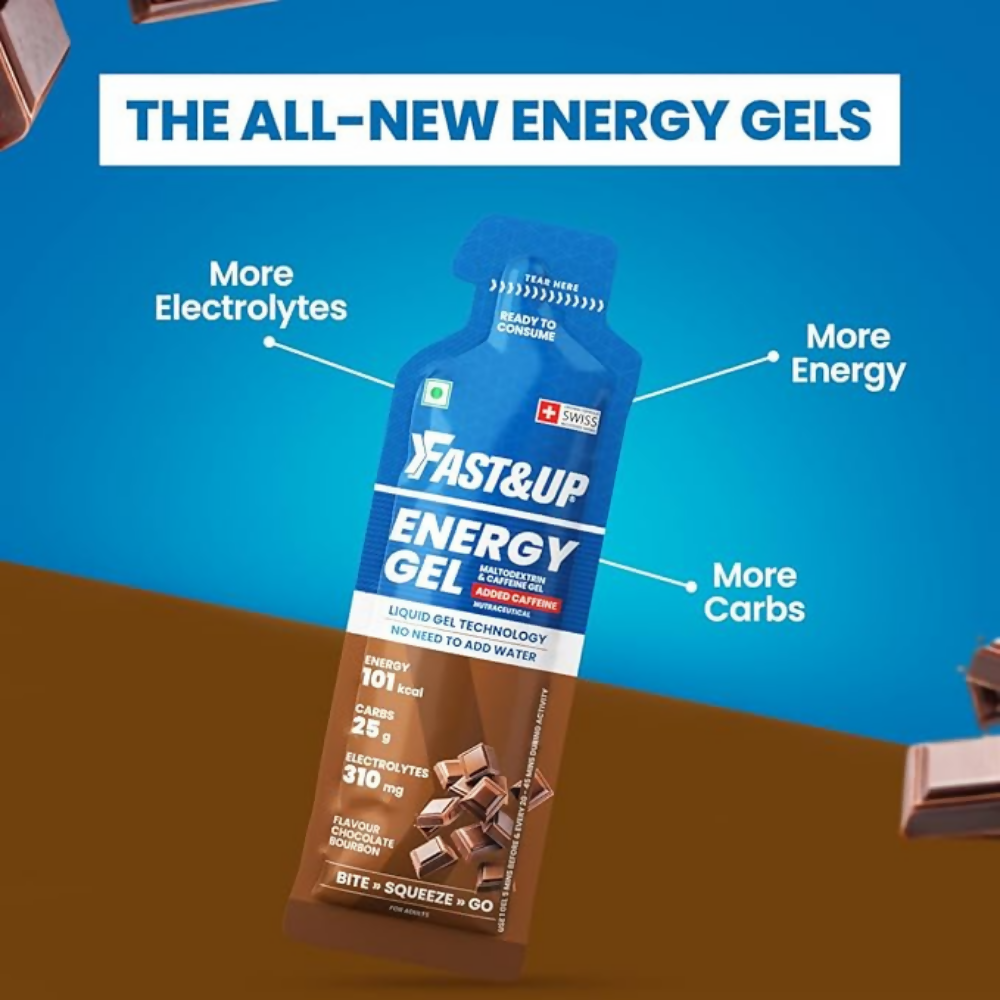 Fast&Up Energy Gel-Chocolate Bourborn Flavour - Distacart