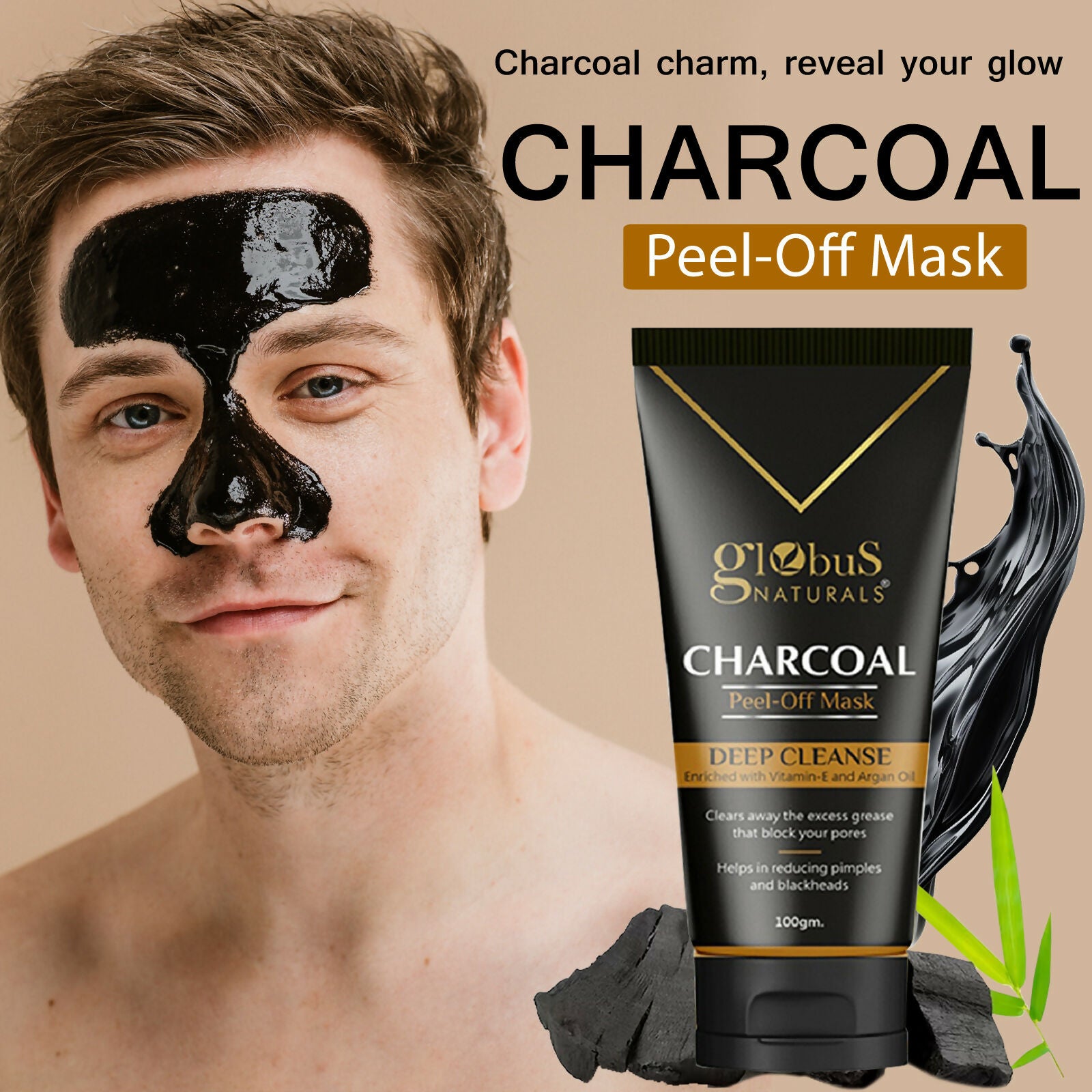 Globus Naturals Charcoal Peel Off Mask