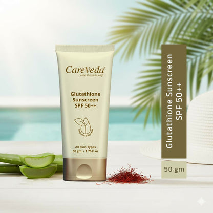 CareVeda Glutathione Sunscreen SPF 50++ - Dista