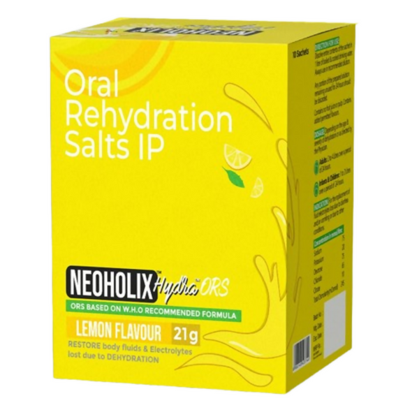 NeoHolix Hydra ORS Sachets Lemon Flavour - Distacart