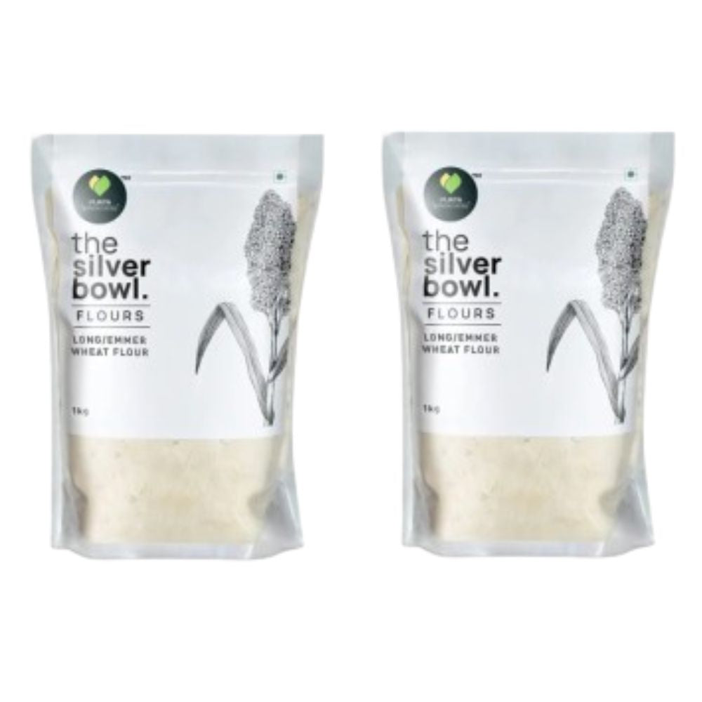 Vijaya Traditional Recipes The Silver Bowl Premium Emmer Wheat Flour (Khapli Wheat Flour)