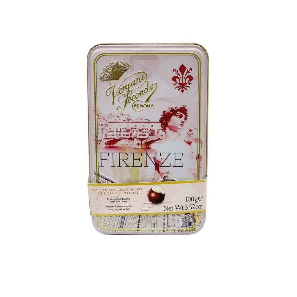 Ajfan Milk Chocolate Cream Pralines in Firenze Gift Tin - Distacart