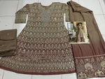 Thumbnail for Aarshi Fashions Light Pink Heavy Embroidery Party Wear Salwar Kameez