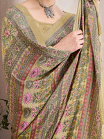 Thumbnail for NOZ2TOZ Women's Crepe Beige Printed Designer Saree With Blouse Piece - Distacart