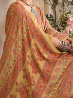 Thumbnail for NOZ2TOZ Women's Crepe Beige Printed Designer Saree With Blouse Piece - Distacart