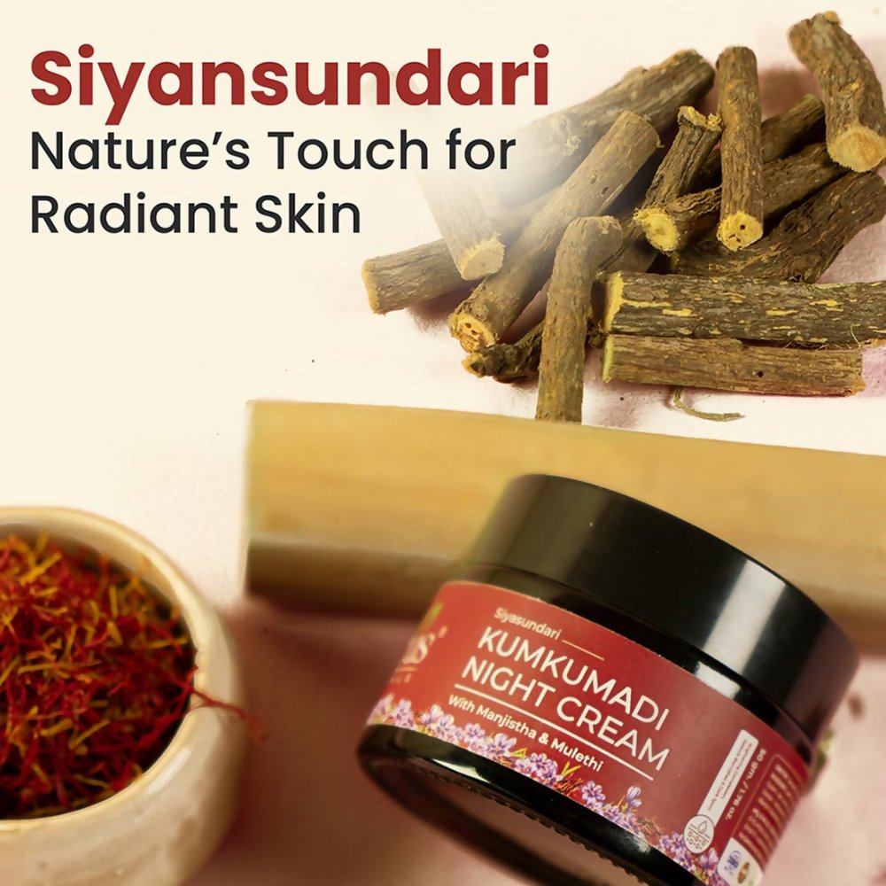 Pureus Herbals Siyasundari Kumkumadi Night Face Cream - Dista