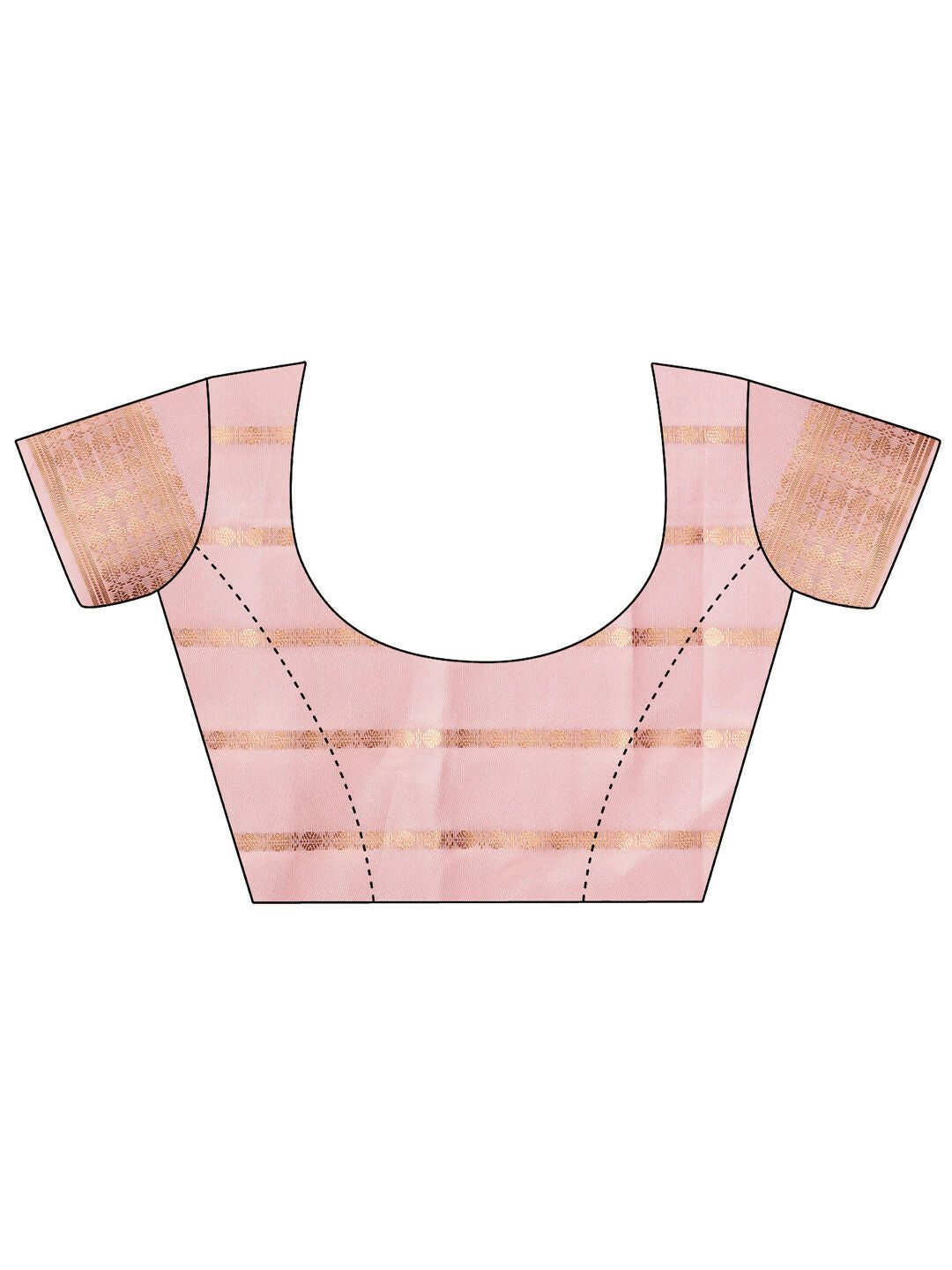 Shree Shyam Fashion Organza Peach Saree - Distacart