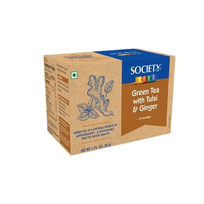 Society Green Tea With Tulsi & Ginger - Distacart