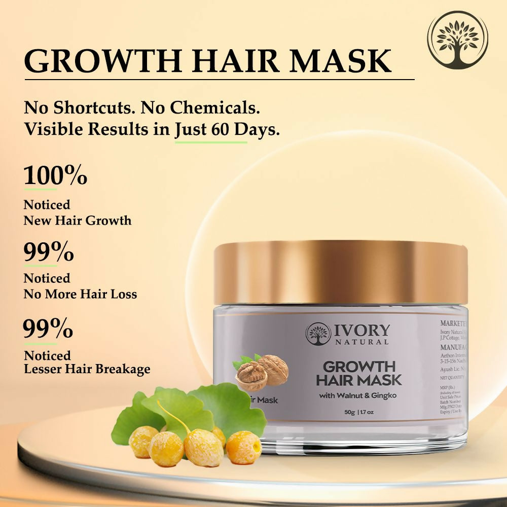 Ivory Natural Growth Hair Mask For Thicker Long And Healthier Hair - Distacart