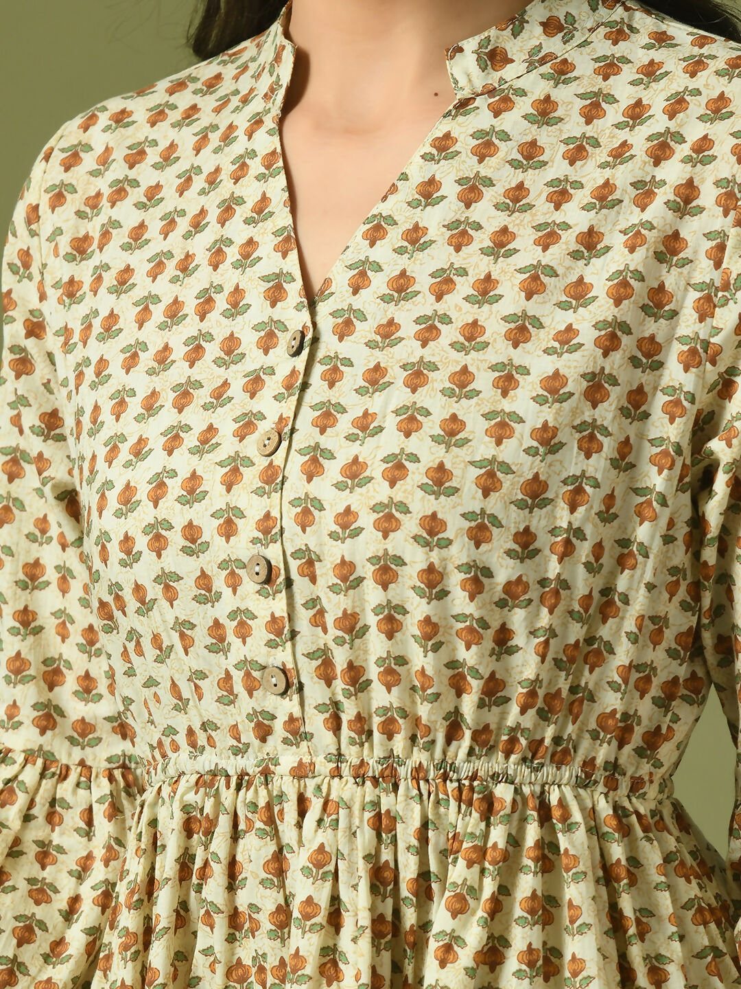 Myshka Women's Multi Embellished Cotton Gathered Party Empire Top - Distacart