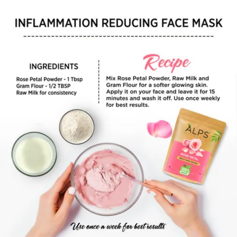 Alps Goodness Rose Petal Beauty Mask for Skin - Distacart