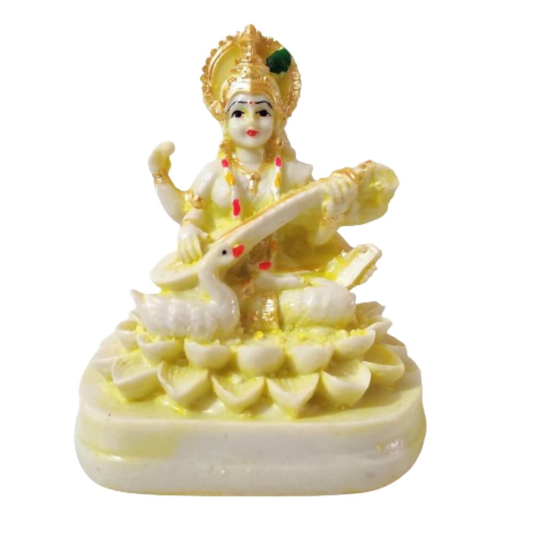 Goddess Handcrafted Saraswati Idol - Distacart