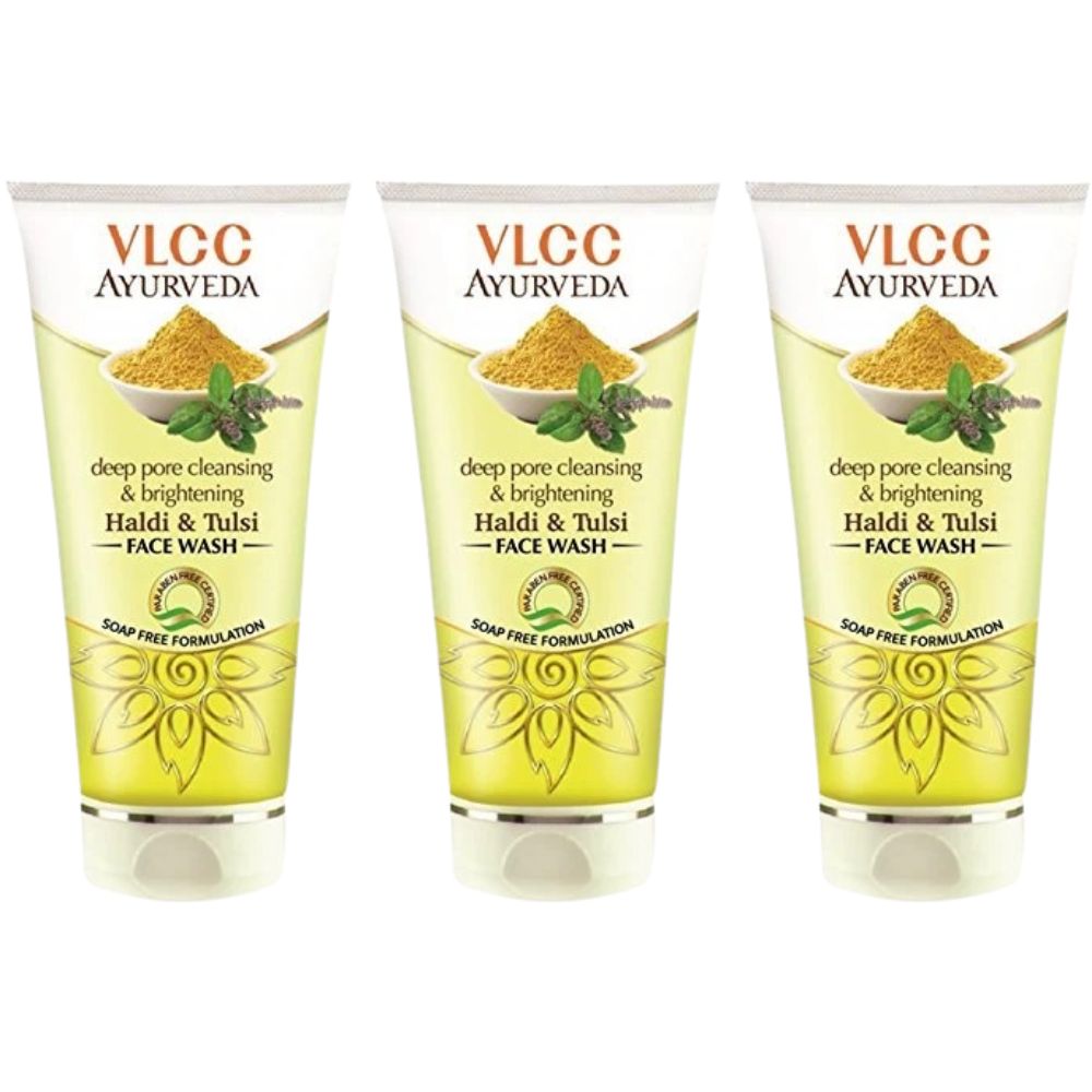 VLCC Deep Pore Cleansing & Brightening Haldi & Tulsi Face Wash - Distacart