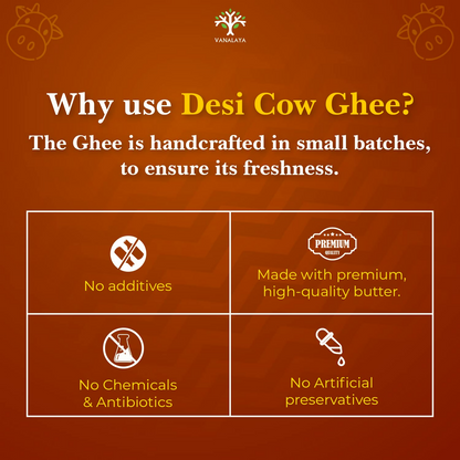 Vanalaya A2 Desi Cow Ghee Prepared By Traditional Bilona Method - Distacart