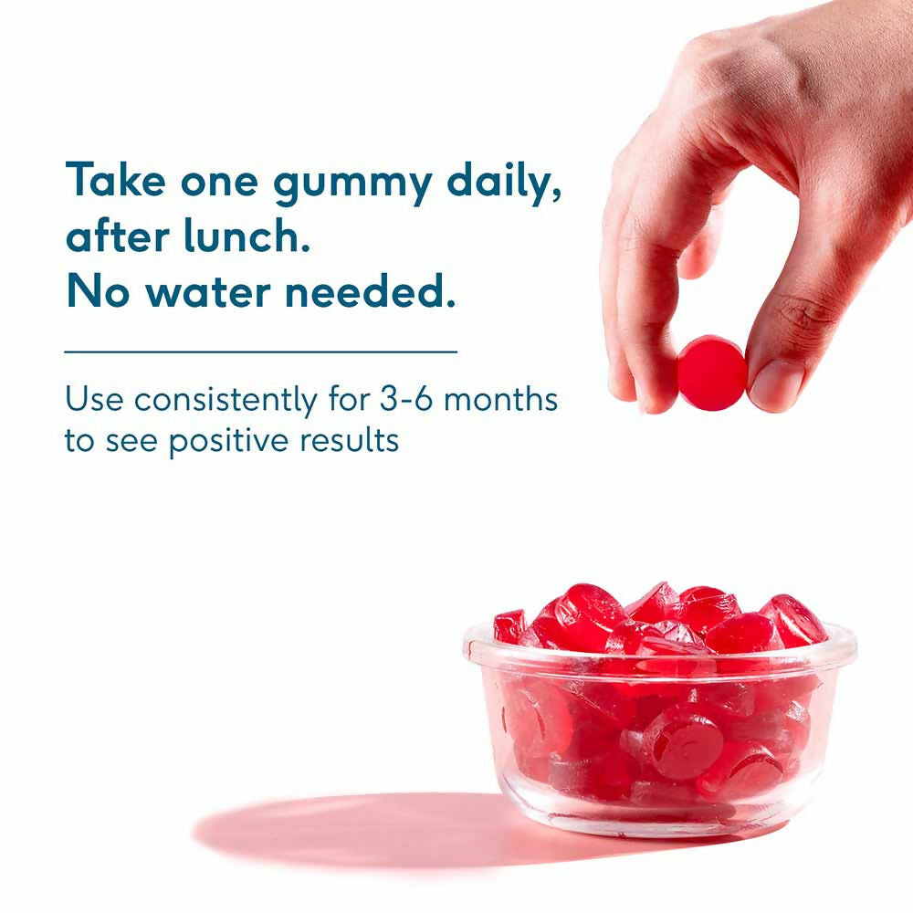 HK Vitals Hair Strength Biotin Gummies - Strawberry Flavor - Distacart