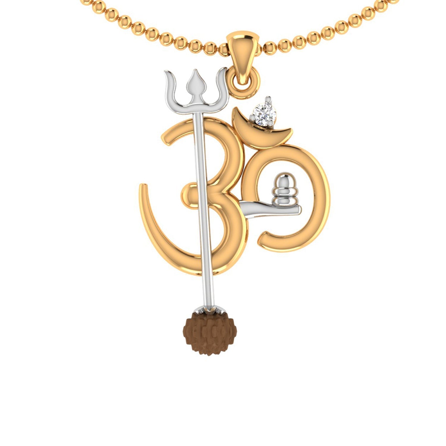 trueBrowns X Voylla OM' Design with Rudraksh Rakhi-Pendant