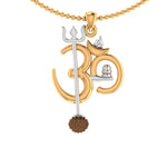 Thumbnail for trueBrowns X Voylla OM' Design with Rudraksh Rakhi-Pendant