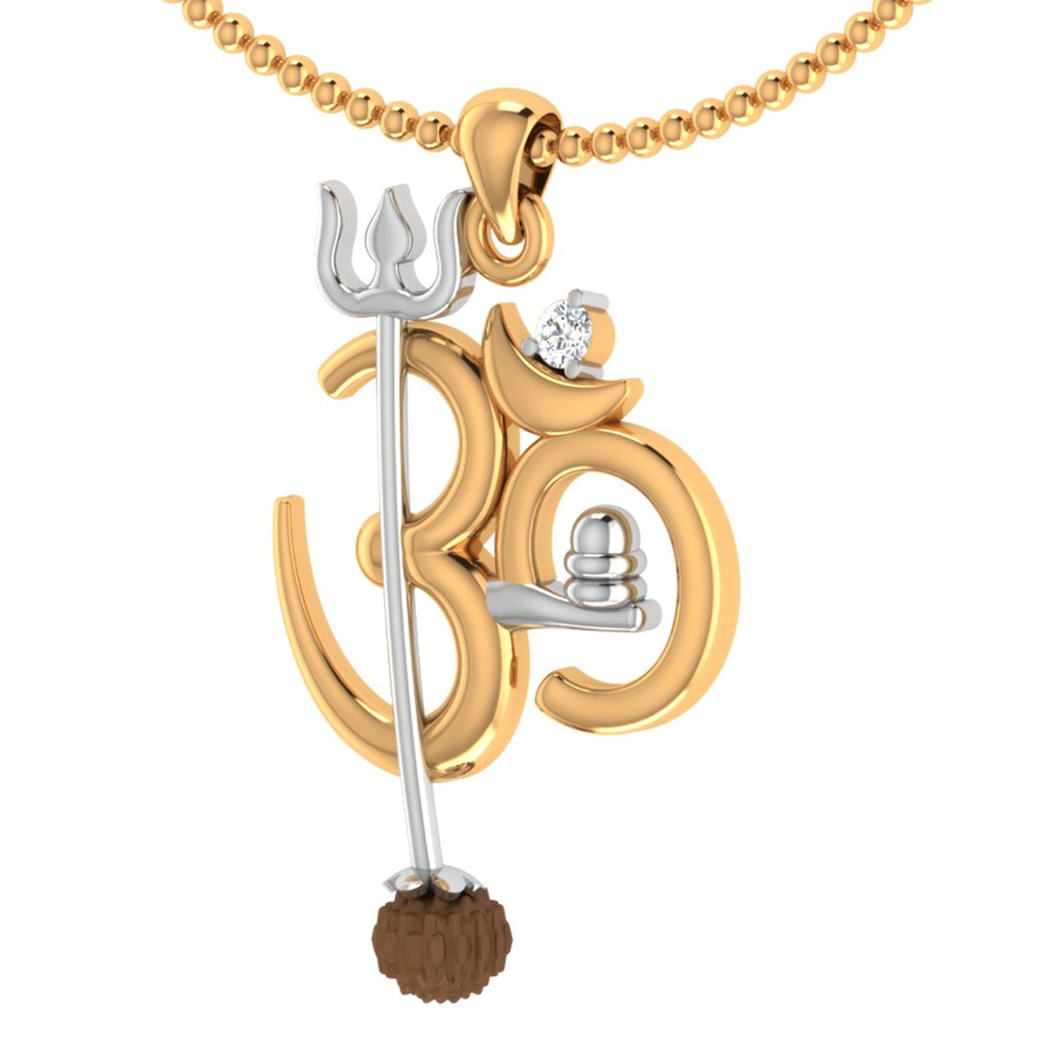 trueBrowns X Voylla OM' Design with Rudraksh Rakhi-Pendant