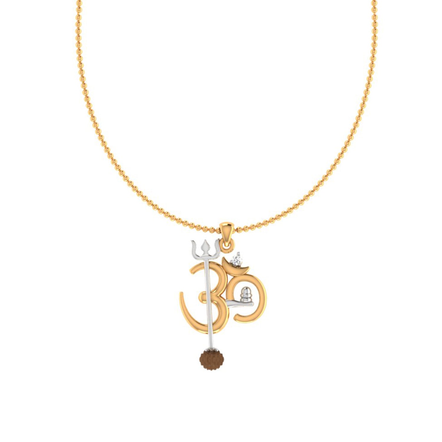 trueBrowns X Voylla OM' Design with Rudraksh Rakhi-Pendant
