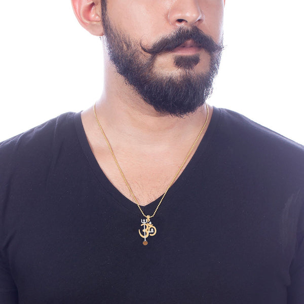 trueBrowns X Voylla OM' Design with Rudraksh Rakhi-Pendant