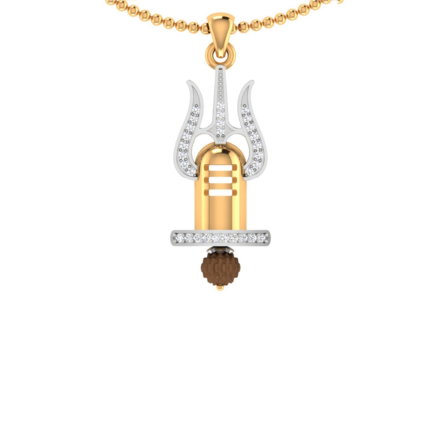 trueBrowns X Voylla Trishul with Rudraksh Rakhi-Pendant