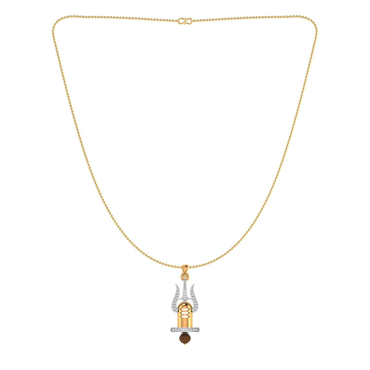trueBrowns X Voylla Trishul with Rudraksh Rakhi-Pendant
