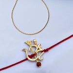 Thumbnail for trueBrowns X Voylla Rudraksha Studded 'OM' Rakhi-Pendant