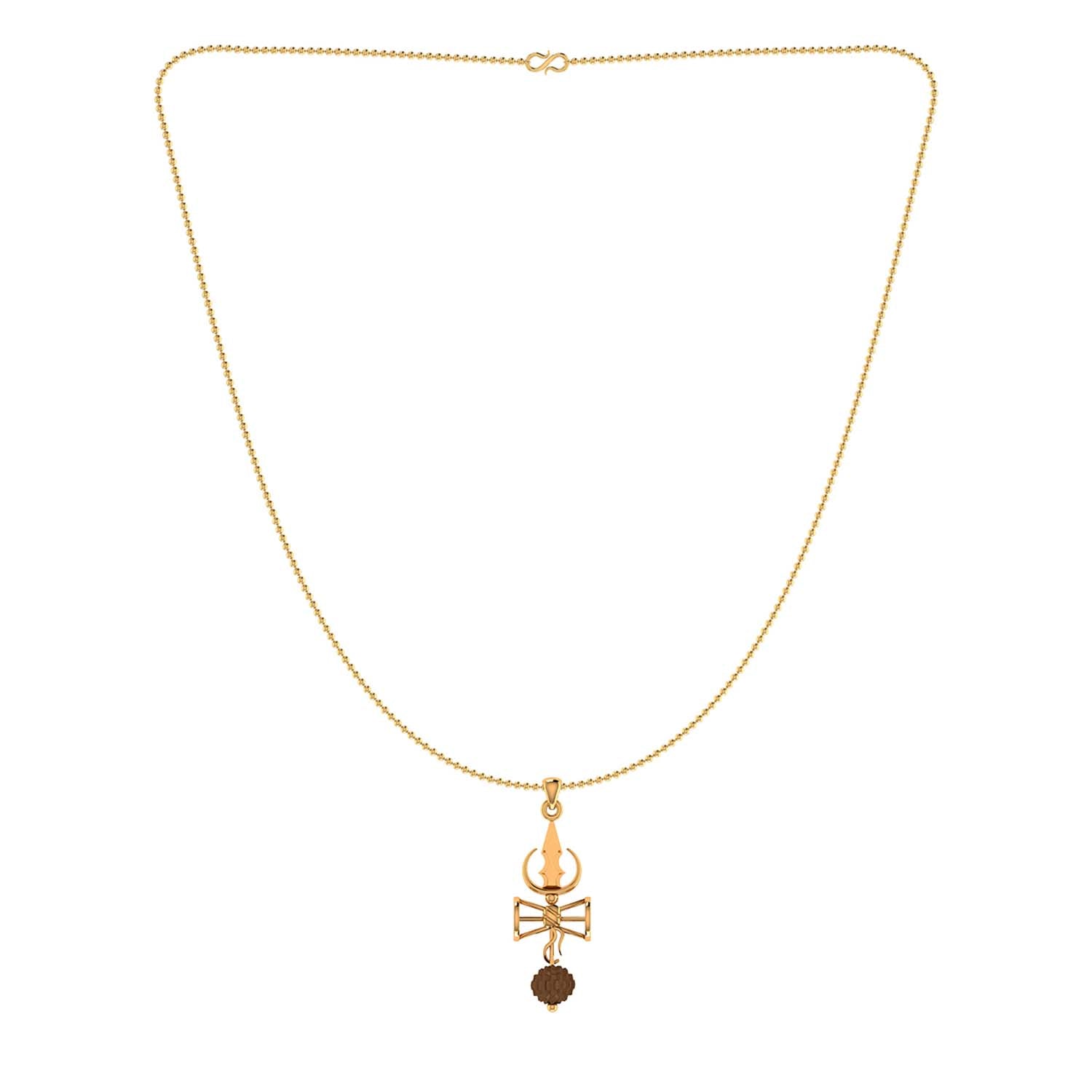 trueBrowns X Voylla Shiva Damru Rudraksha Rakhi-Pendant