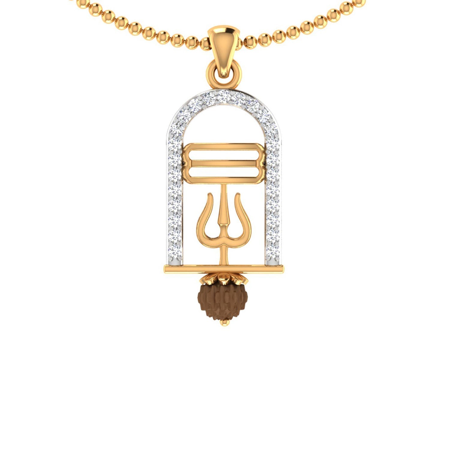 trueBrowns X Voylla CZ Studded Trushul Rakhi-Pendant - Distacart