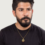 Thumbnail for trueBrowns X Voylla Rudraksha Studded Trishul Rakhi-Pendant