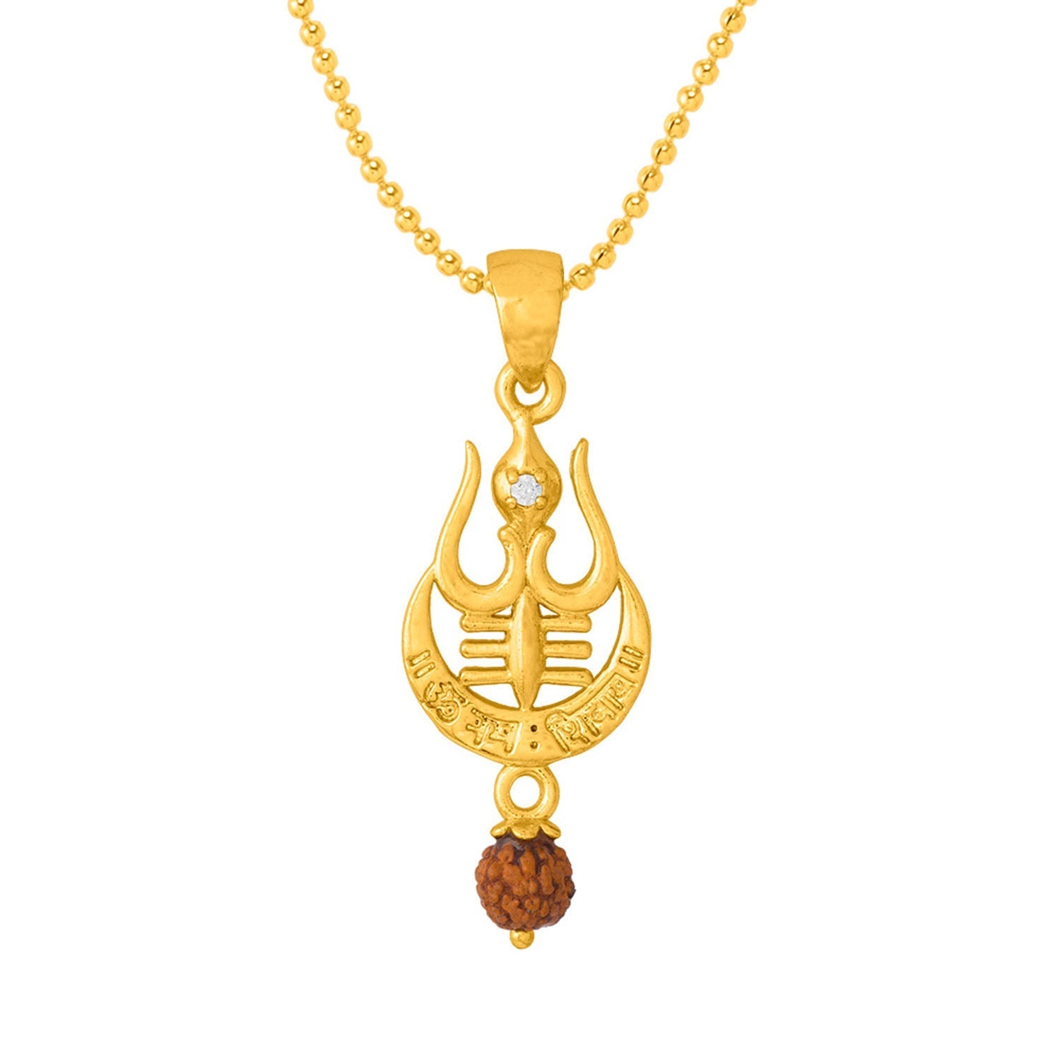 trueBrowns X Voylla Rudraksha Studded Trishul Rakhi-Pendant - Distacart