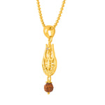 Thumbnail for trueBrowns X Voylla Rudraksha Studded Trishul Rakhi-Pendant