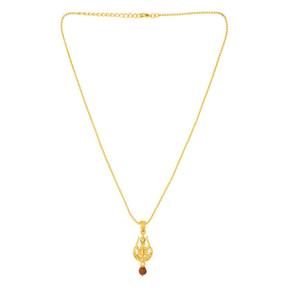 trueBrowns X Voylla Rudraksha Studded Trishul Rakhi-Pendant - Distacart