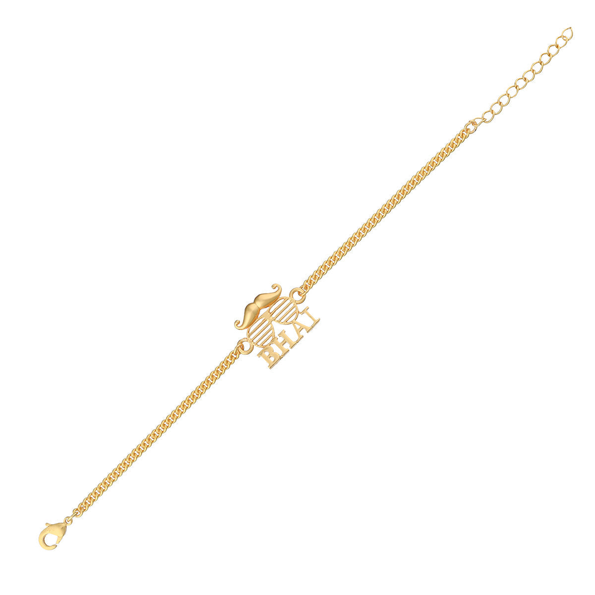 trueBrowns Bhai Gold Tone Bracelet Style Rakhi - Distacart