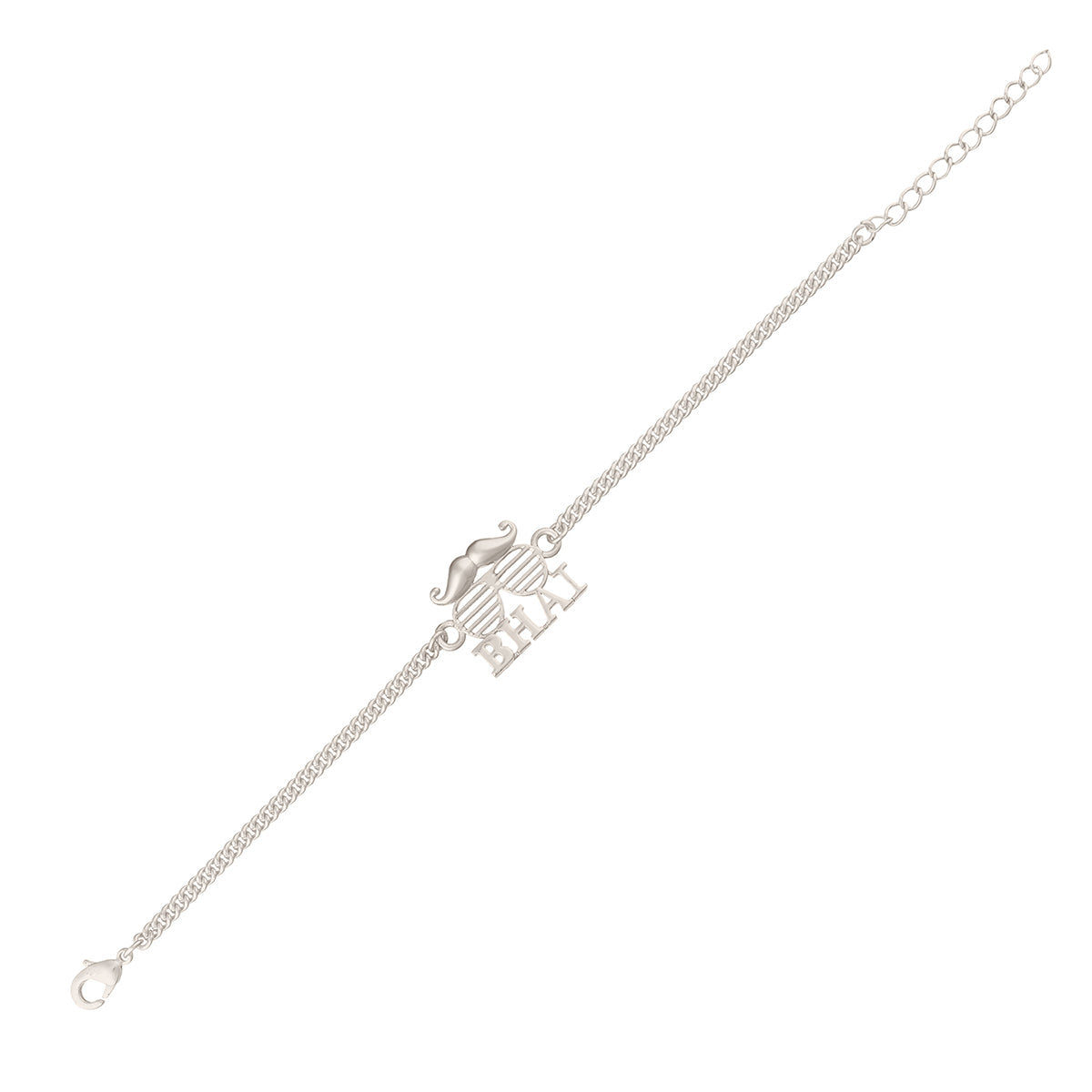 trueBrowns Exclusive Silver Plated BHAI Bracelet Style Rakhi - Distacart