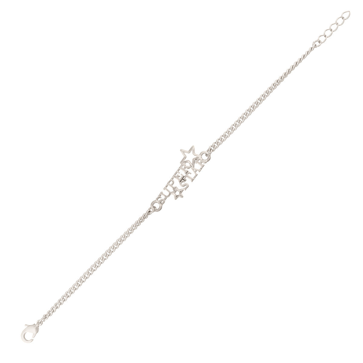 trueBrowns X Voylla Stylish Silver Plated Super Star Bracelet Rakhi - Distacart