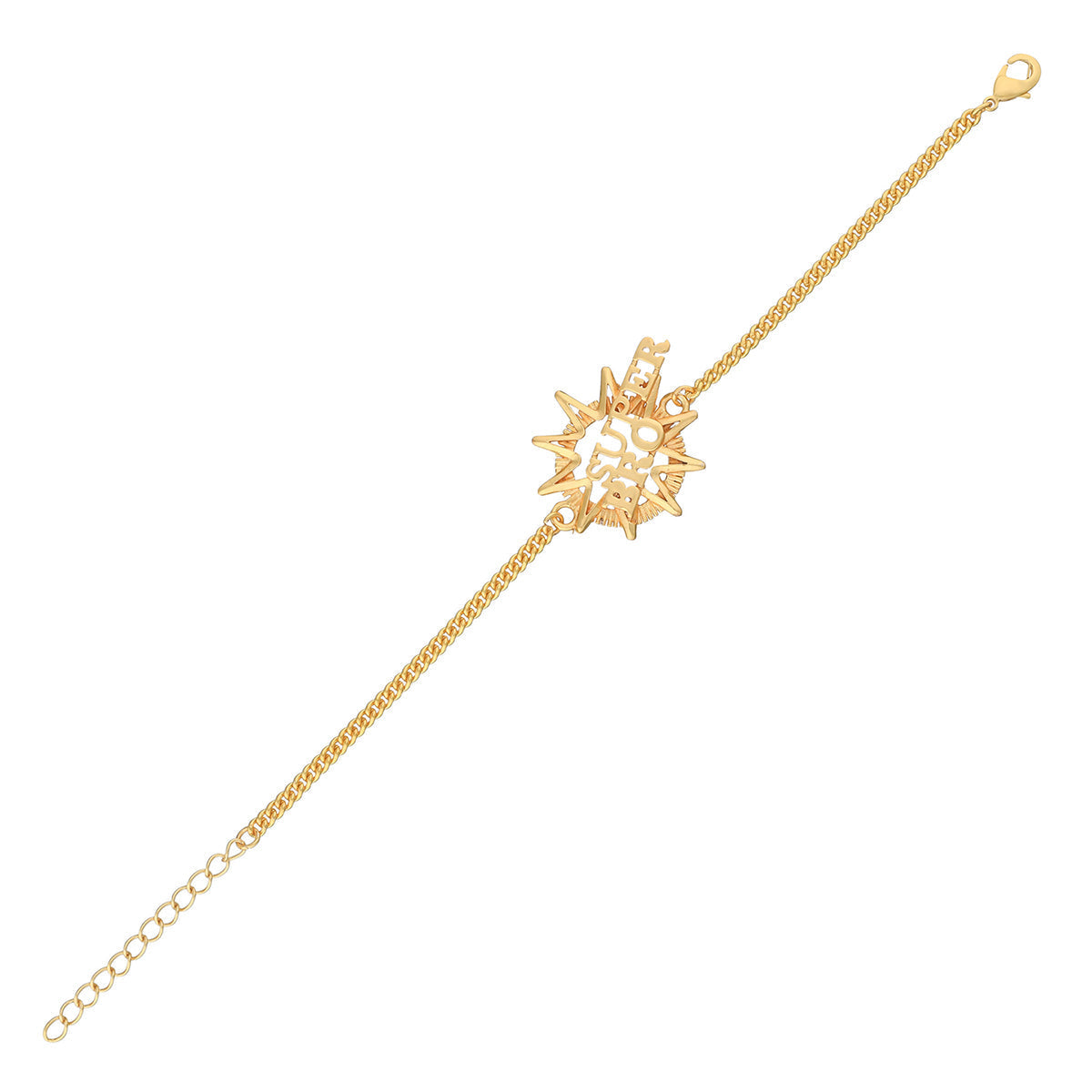 trueBrowns X Voylla Super Bro Fabulous Gold Tone Rakhi - Distacart