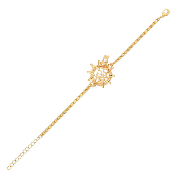 trueBrowns X Voylla Super Bro Fabulous Gold Tone Rakhi