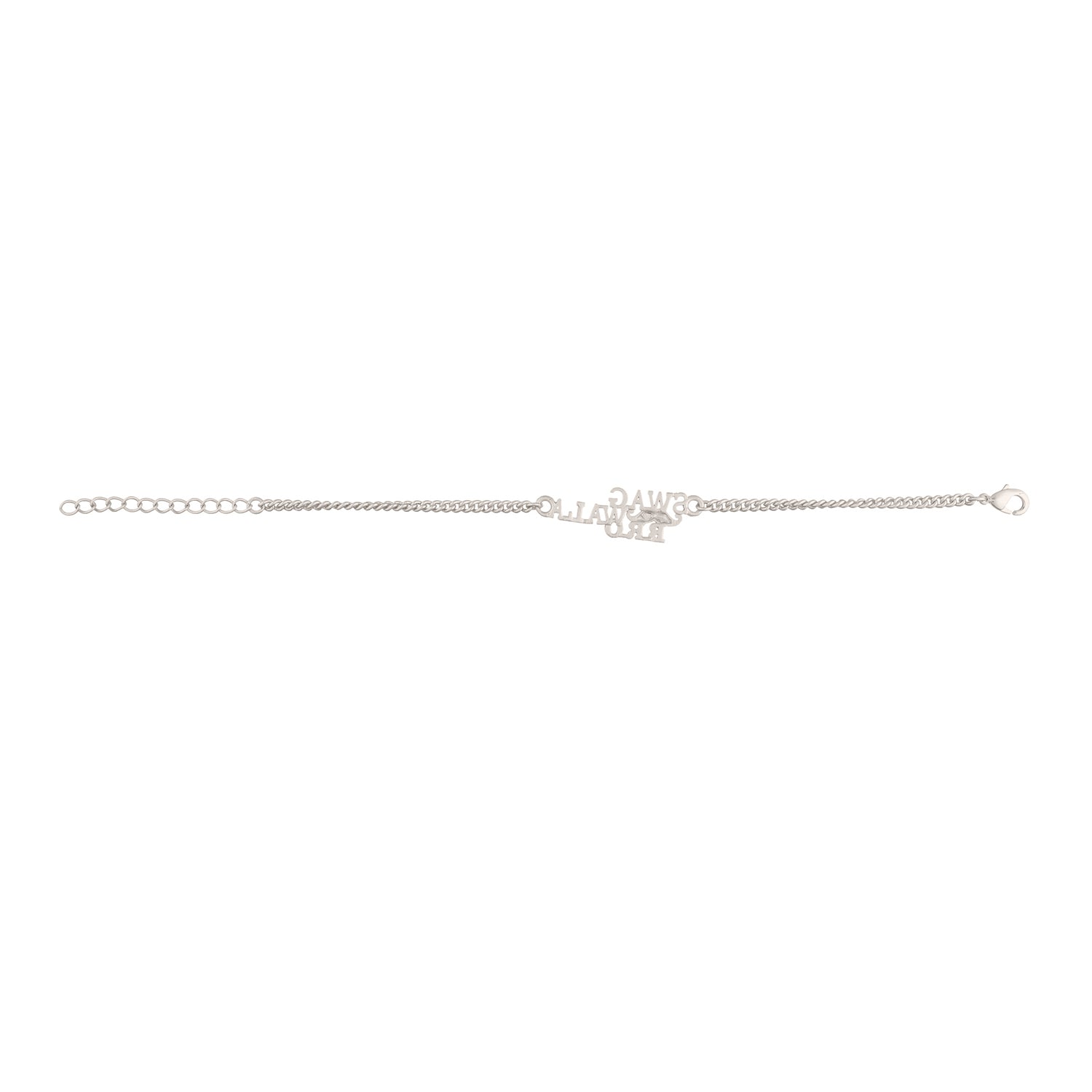 trueBrowns X Voylla Stylish Swag Wala Bro Silver Plated Bracelet Rakhi